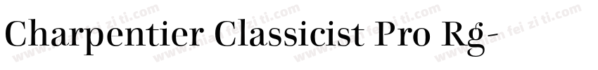 Charpentier Classicist Pro Rg字体转换